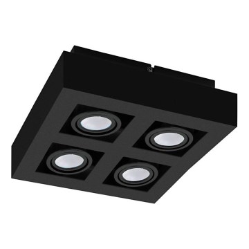 Eglo 31065 - LED-Spotleuchte MENDOZA 4xLED/4,7W/230V 3000K schwarz