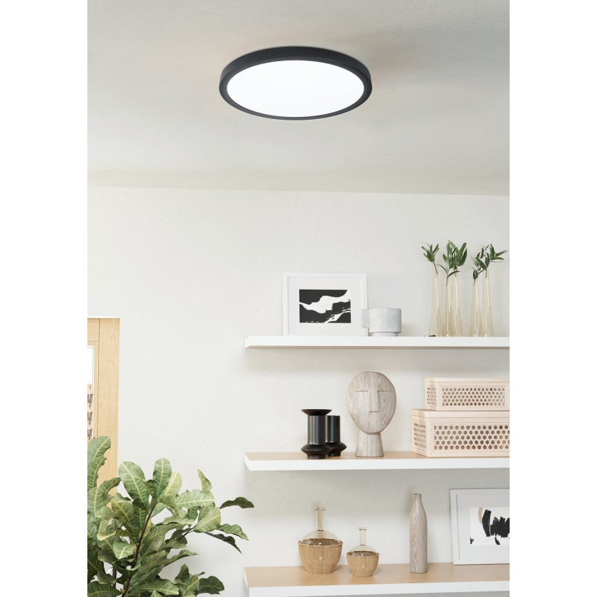 Eglo 31378 - Dimmbare LED-Deckenleuchte für Badezimmer ARGOLIS-Z LED/19,5W/230V 2700-6500K IP44 schwarz