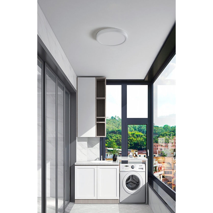 Eglo 31379 - Dimmbare LED-Deckenleuchte für Badezimmer ARGOLIS-Z LED/19,5W/230V 2700-6500K IP44 weiß