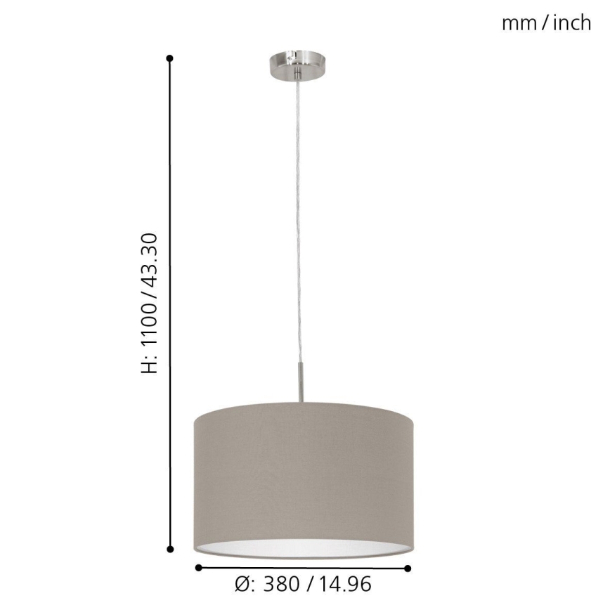 Eglo - Hängeleuchte an Kabel 1xE27/60W/230V