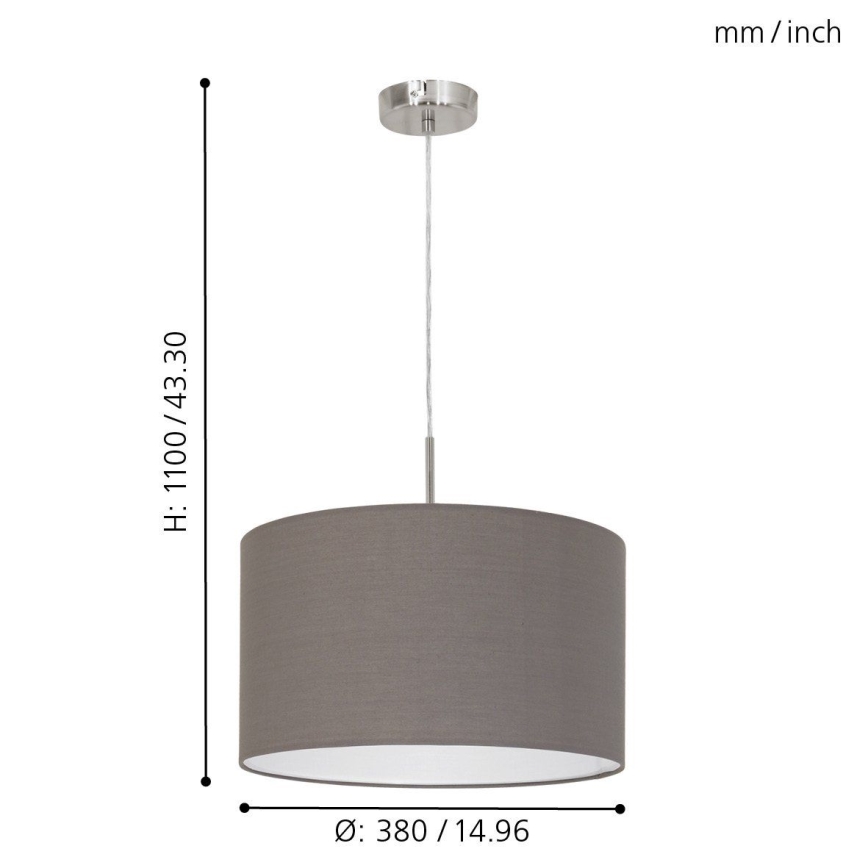 Eglo Hängeleuchte an Kabel E27/60W/230V