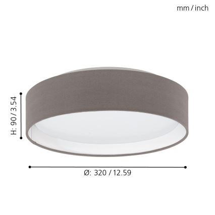 Eglo LED Deckenleuchte LED/11W/230V