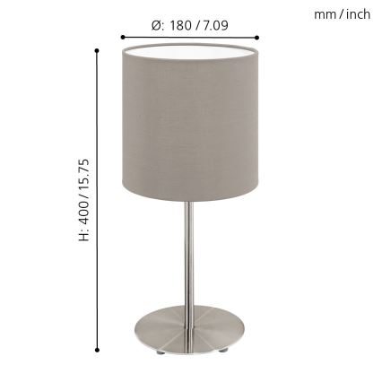 Eglo - Tischlampe 1xE27/60W/230V