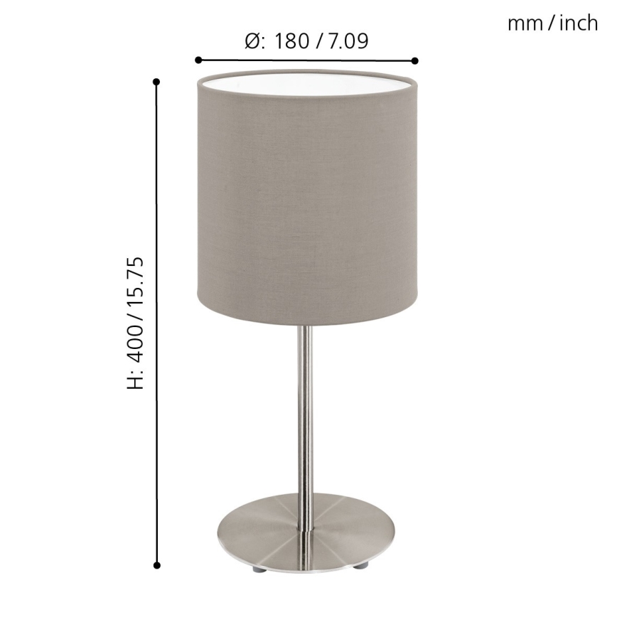 Eglo - Tischlampe 1xE27/60W/230V