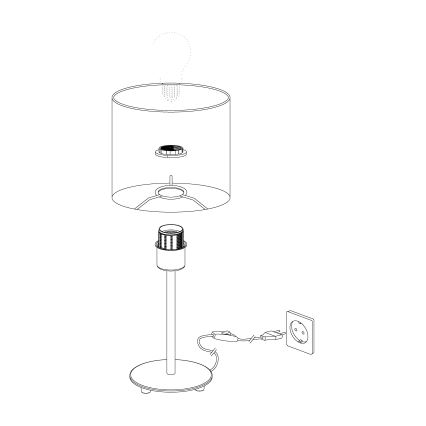 Eglo - Tischlampe 1xE27/60W/230V