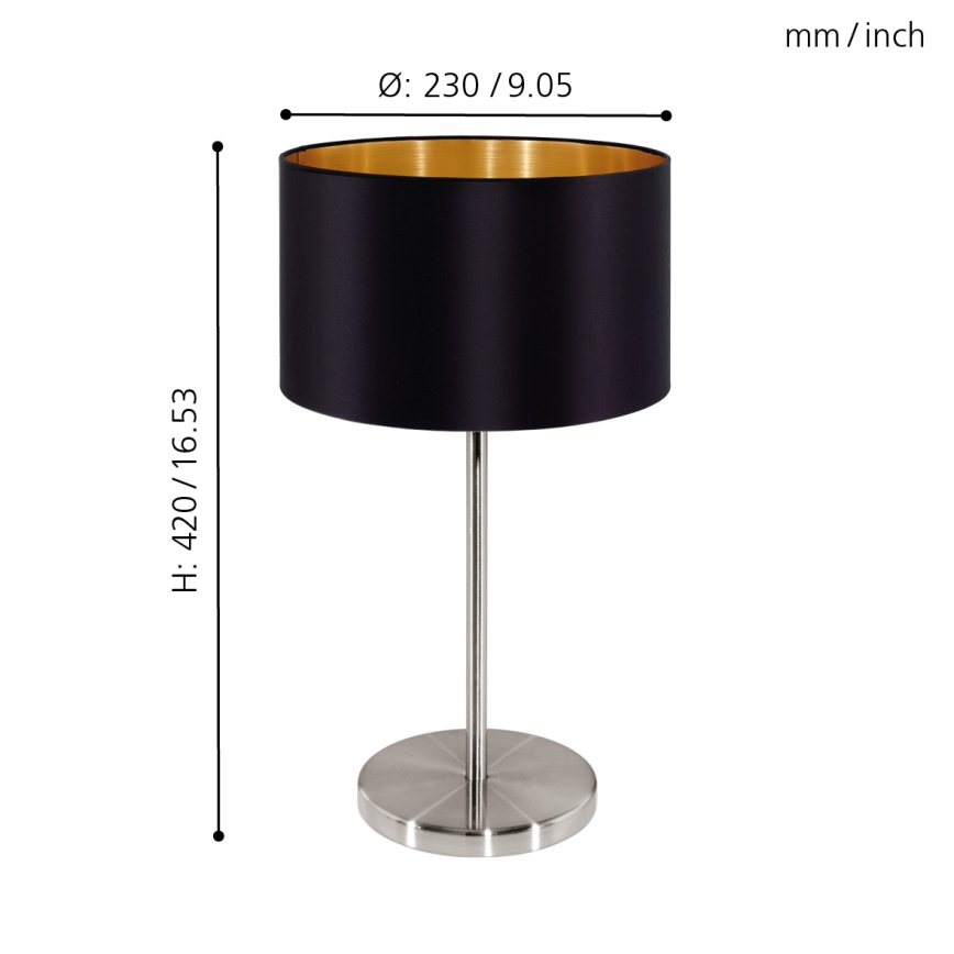 Eglo - Tischlampe 1xE27/60W/230V