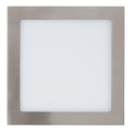 Eglo 31678 - Deckeneinbauleuchte FUEVA 1 LED/18W/230V 22,5x22,5 cm