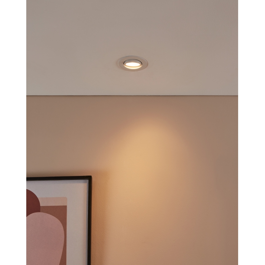 Eglo 31696 - LED-RGBW- Dimmbare Einbauleuchte SALICETO-Z LED/4,7W/230V 2700-6500K weiß