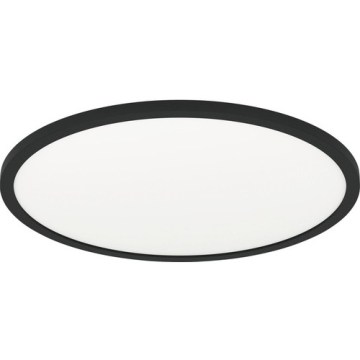 Eglo 31704 - LED RGBW dimmbare Deckenleuchte ROVITO-Z 1xLED/16,5W/230V 2700-6500K Ø 42 cm schwarz + Fernbedienung