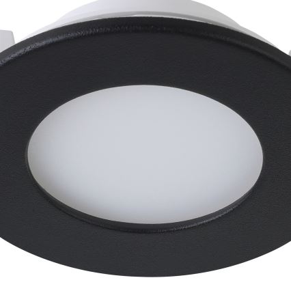 Eglo 31743 - SET 3x Dimmbare LED-Einbauleuchte für Badezimmer FUEVA-Z 1xLED/2,8W/230V 2700-6500 IP44 schwarz