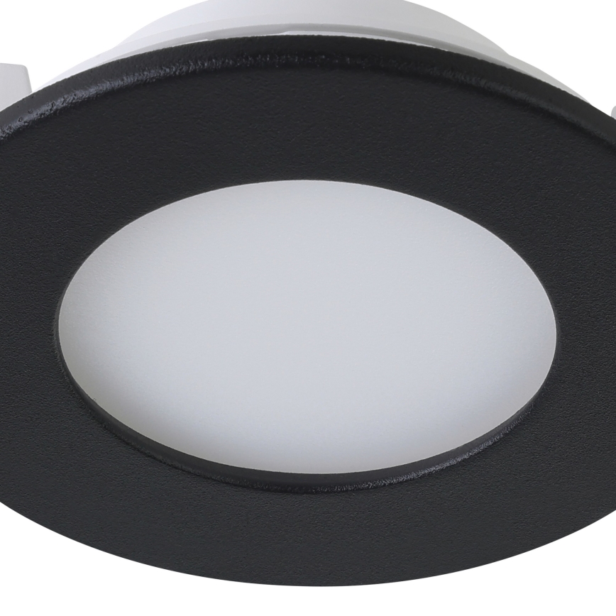 Eglo 31743 - SET 3x Dimmbare LED-Einbauleuchte für Badezimmer FUEVA-Z 1xLED/2,8W/230V 2700-6500 IP44 schwarz