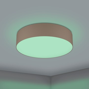 Eglo 31767 - Dimmbare LED RGBW-Deckenleuchte ROMAO-Z LED/35W/230V 2700-6500K Ø 57 cm taupe