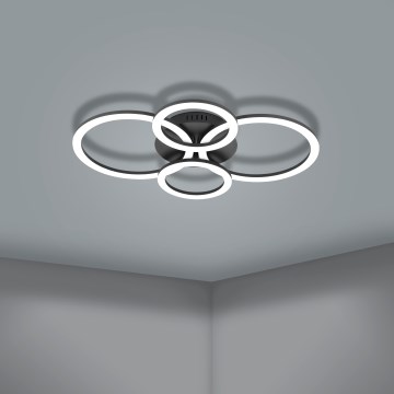 Eglo 31769 - Dimmbare LED-Deckenleuchte PARRAPOS-Z LED/41W/230V 3000-6500K schwarz