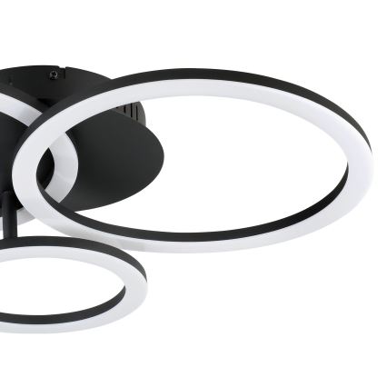 Eglo 31771 - Dimmbare LED-Deckenleuchte PARRAPOS-Z LED/33W/230V 3000-6500K schwarz