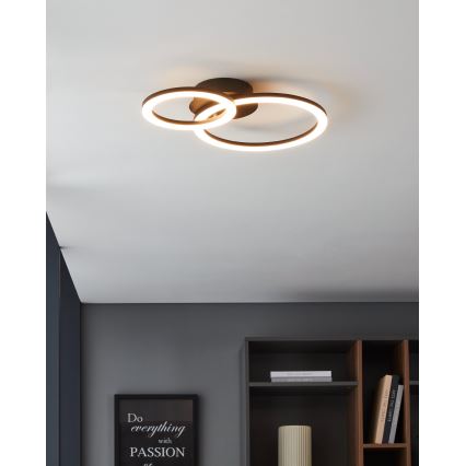 Eglo 31772 - Dimmbare LED-Deckenleuchte PARRAPOS-Z LED/15W/230V 3000-6500K schwarz