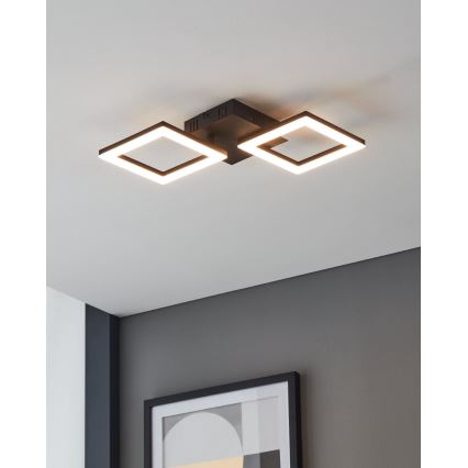 Eglo 31773 - Dimmbare LED-Deckenleuchte PARANDAY-Z LED/15,5W/230V 3000-6500K schwarz