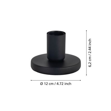 Eglo - Lampenfuß 1xE27/40W/230V schwarz