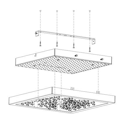 Eglo - LED Deckenleuchte LED/16W/230V