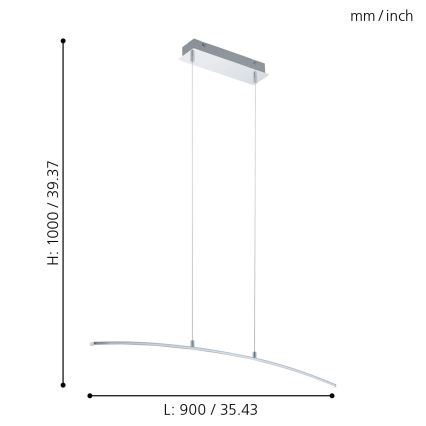 Eglo - LED Kronleuchter LED/14W/230V