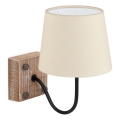 Eglo 32248 - Wandleuchte 1xE14/40W/230V braun/beige