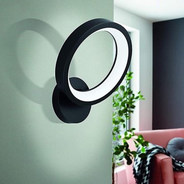 Eglo 32325 - Dimmbare Wandleuchte (LED RGBW)  MARGHERA-C LED/16W/230V 2700-6500K schwarz