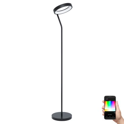 Eglo 32327 - LED RGBW dimmbare Stehleuchte MARGHERA-C LED/15,5W/230V 2700-6500K schwarz