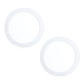 Eglo 32387 - SET 2x LED-Einbauleuchte FUEVA LED/15,5W/230V