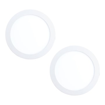 Eglo 32387 - SET 2x LED-Einbauleuchte FUEVA LED/15,5W/230V