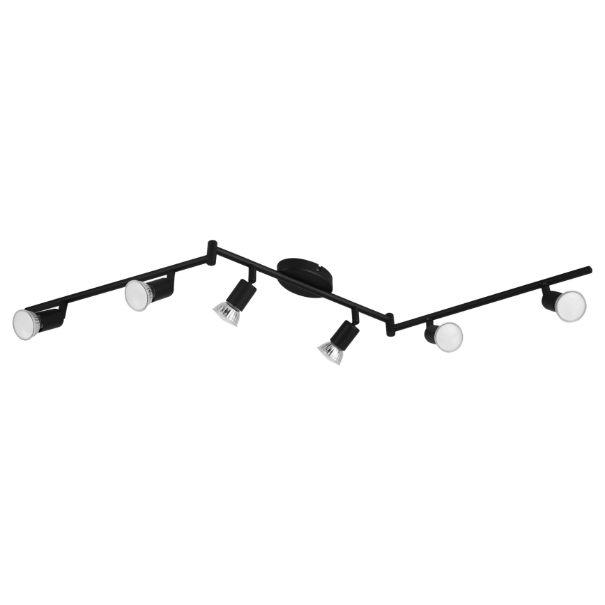 Eglo - LED-Strahler 6xGU10/2,8W/230V 3000K schwarz