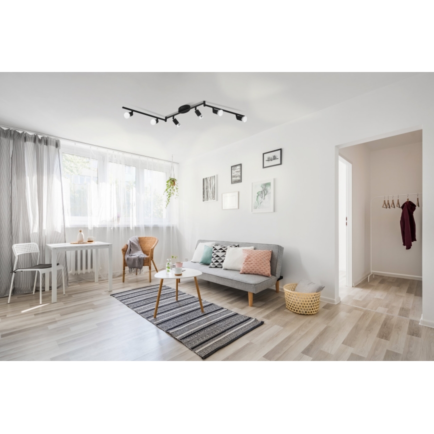 Eglo - LED-Strahler 6xGU10/2,8W/230V 3000K schwarz