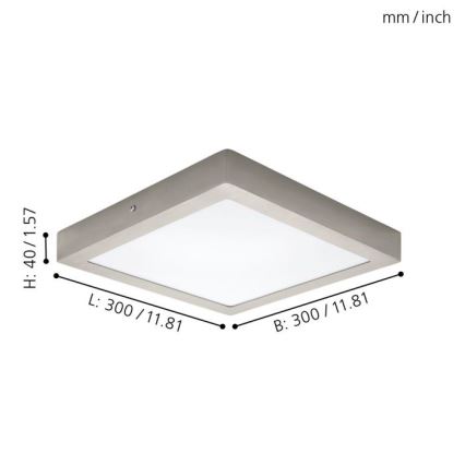 Eglo 32446 - LED Deckenleuchte FUEVA 1 LED/24W/230V