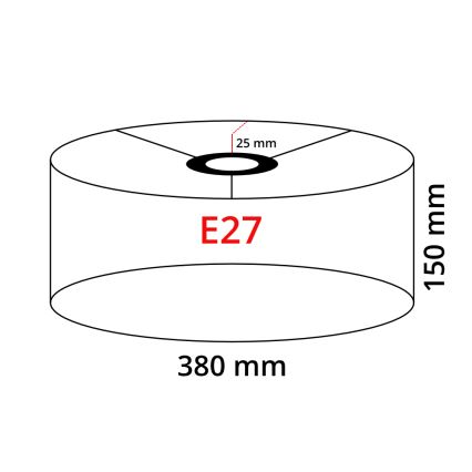 Eglo 32471 - Universeller Lampenschirm TUNJA für E27, Ø 38 cm, weiß