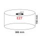 Eglo 32473 - Lampenschirm TUNJA E27 Durchmesser 38 cm grau