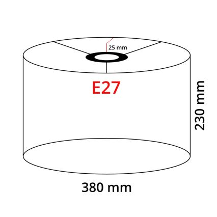 Eglo 32482 - Universeller Lampenschirm TUNJA E27 Ø 38 cm, weiß