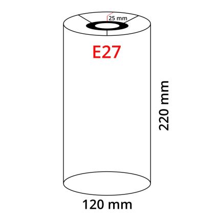 Eglo 32502 - Universeller Lampenschirm TUNJA E27 Ø 12 cm, braun