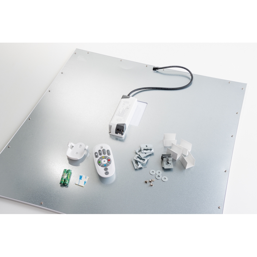 Eglo 32547 - Dimmbares LED-RGBW-Panel – Oberflächenmontage/Einbau 2in1 SALOBRENA-C LED/34W/230V weiß 60x60 cm + Fernbedienung