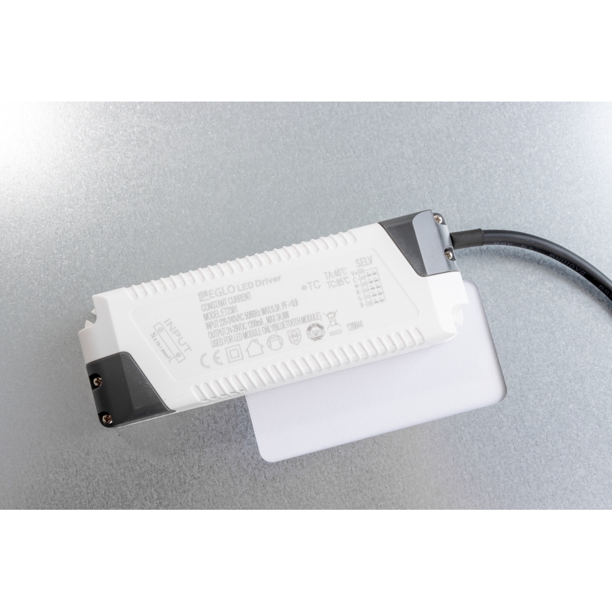 Eglo 32547 - Dimmbares LED-RGBW-Panel – Oberflächenmontage/Einbau 2in1 SALOBRENA-C LED/34W/230V weiß 60x60 cm + Fernbedienung
