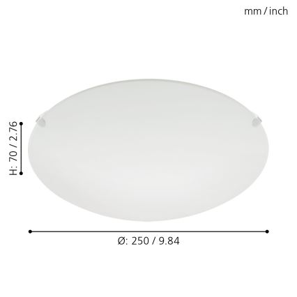 Eglo 32602 - LED-Deckenleuchte MARS LED/11W/230V Ø 25 cm