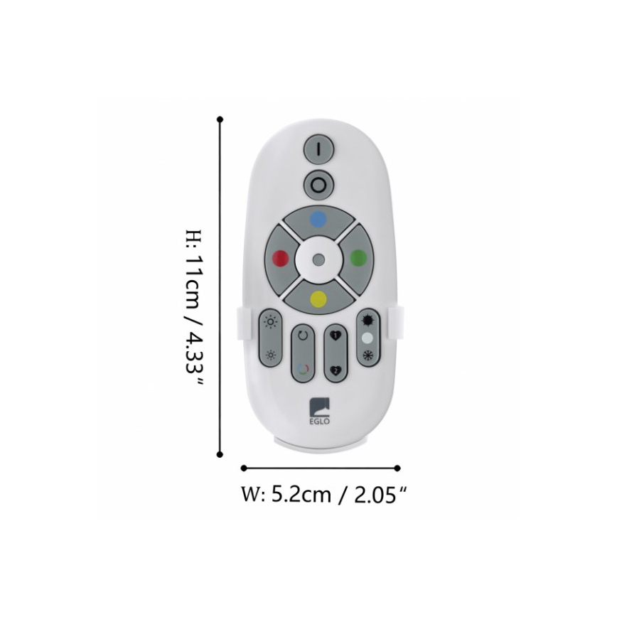 Eglo - Fernbedienung CONNECT 2xAAA Bluetooth