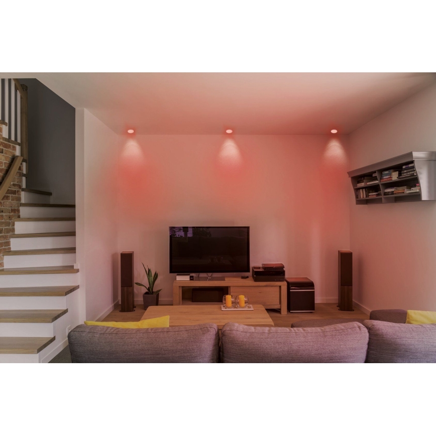 Eglo - LED RGB dimmbares Einbauleuchte FUEVA-C LED/10,5W/230V