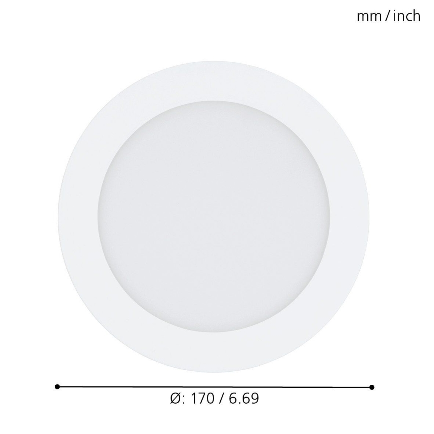 Eglo - LED RGB dimmbares Einbauleuchte FUEVA-C LED/10,5W/230V