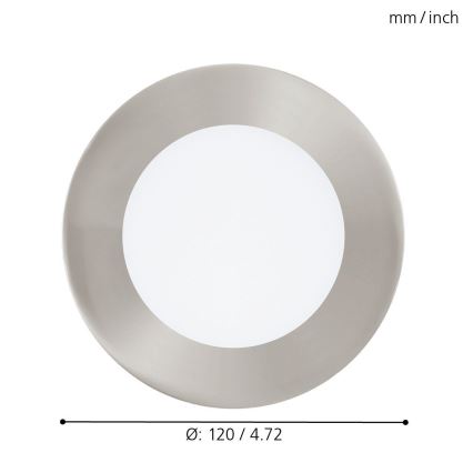Eglo - LED RGB dimmbares Einbauleuchte FUEVA-C LED/5,4W/230V