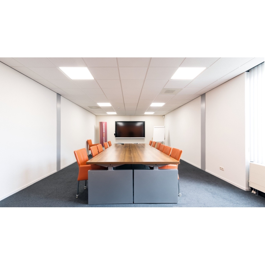 Eglo 32756 - Dimmbares LED-RGBW-Einbaupanel SALOBRENA-C LED/34W/230V weiß 62x62 cm + Fernbedienung