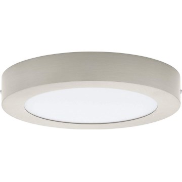 Eglo 32816 - dimmbare LED-Deckenleuchte FUEVA LED/17W/230V 3000-6500K Ø 22,5 cm mattchrom + Fernbedienung