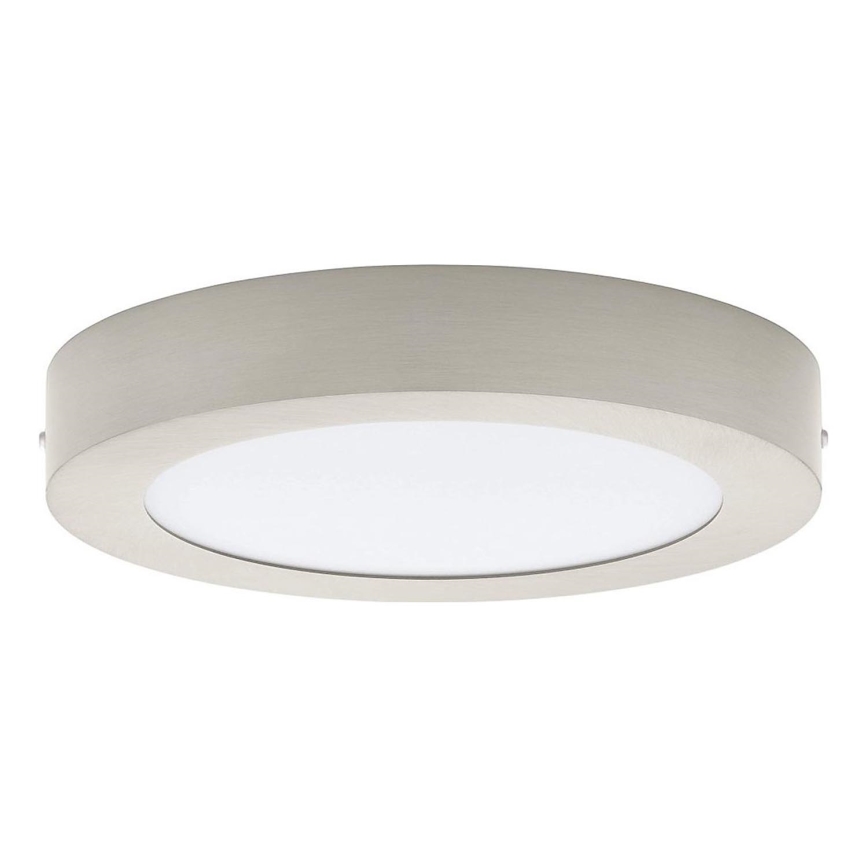 Eglo 32816 - dimmbare LED-Deckenleuchte FUEVA LED/17W/230V 3000-6500K Ø 22,5 cm mattchrom + Fernbedienung