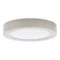 Eglo 32816 - FUEVA LED-Deckenleuchte, dimmbar, 17 W, 230 V, 3000–6500 K, Ø 22,5 cm, mattchrom + Fernbedienung