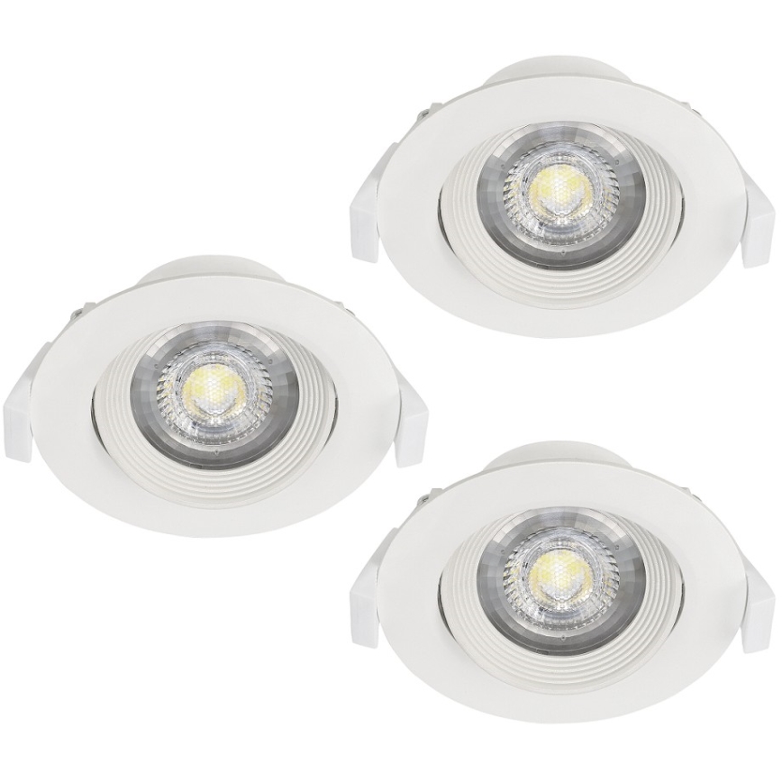 Eglo - SET 3x Einbaustrahler SARTIANO 1xLED/5W/230V