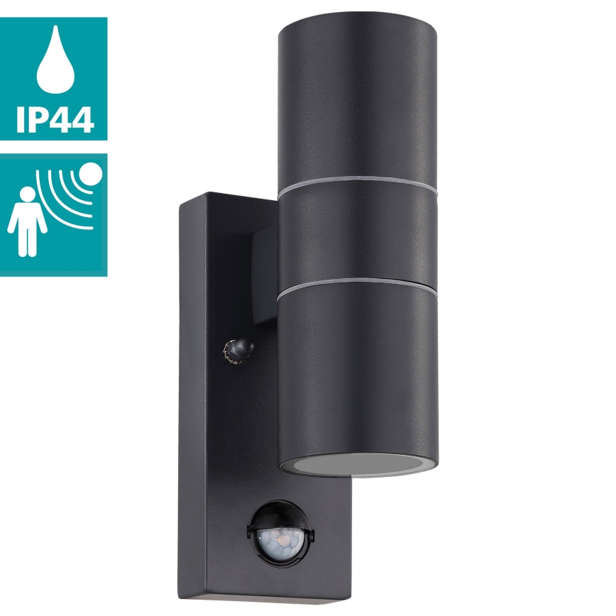 Eglo - LED-Outdoor-Wandleuchte mit Sensor 2xGU10/3W/230V IP44
