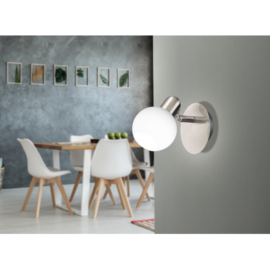 Eglo 32925 - Dimmbare LED-Wandspot COMBA 1xE14/6W/230V mattchrom