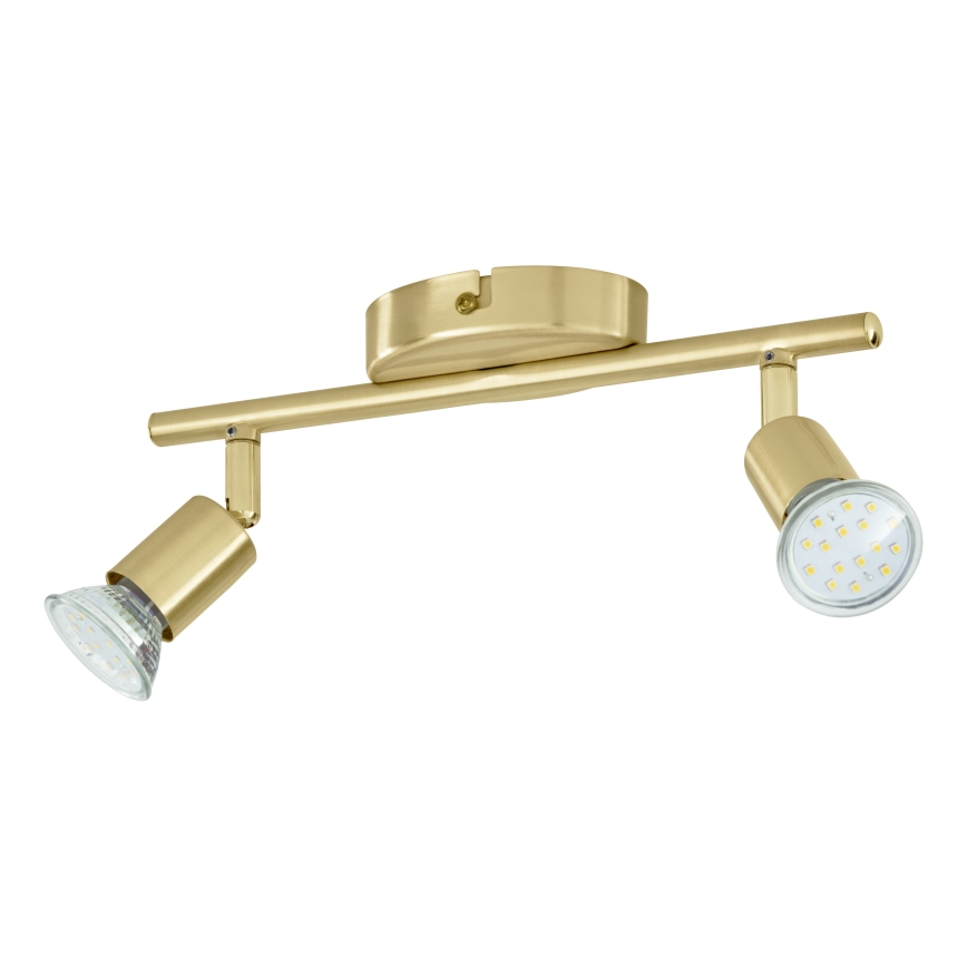 Eglo - LED-Strahler 2xGU10/2,8W/230V 3000K golden